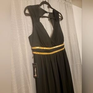Elegant Black Dress with Gold Accents
